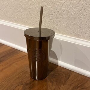 Starbucks NWT gunmetal metallic tumbler